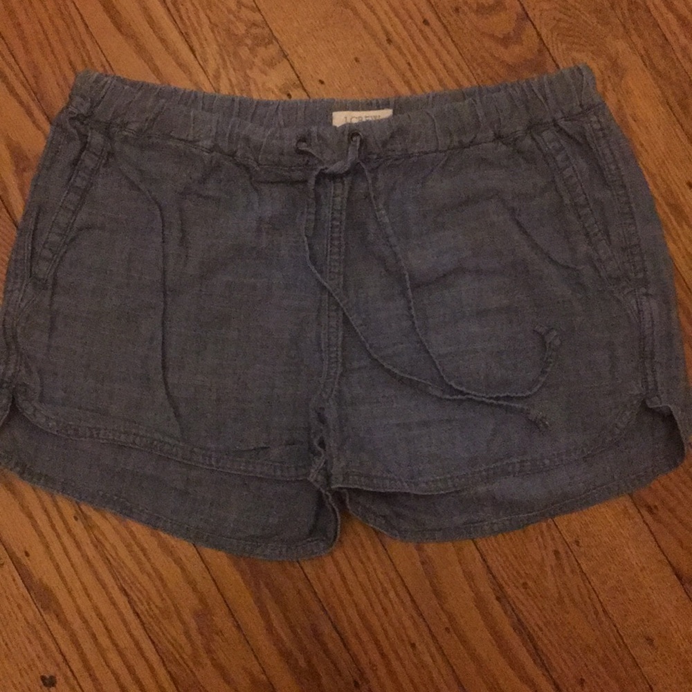 J. Crew Chambray Drawstring Short